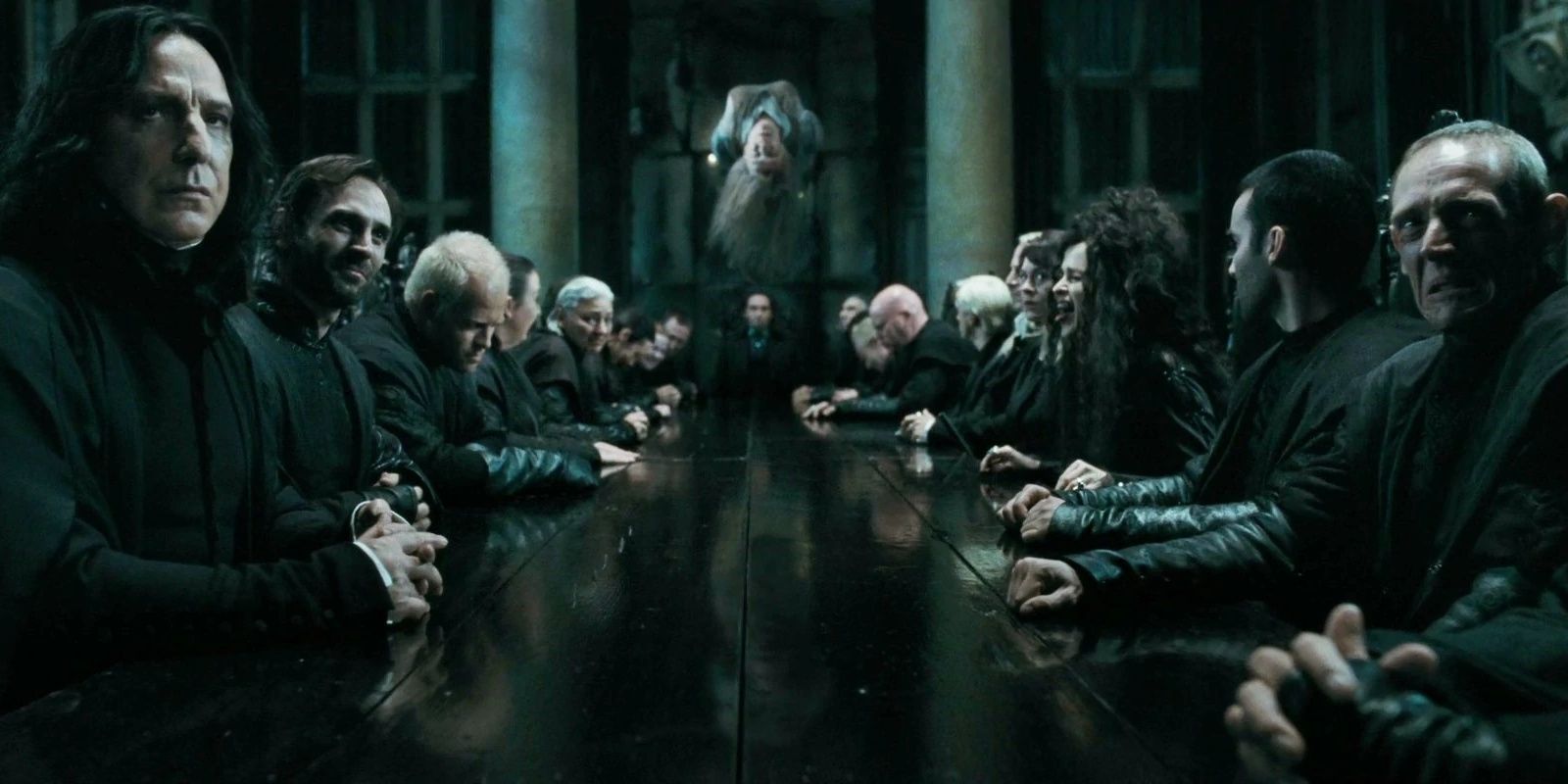 Charity Burbage's Death In Harry Potter and the Deathly Hallows-1 as the Death Eaters are gathered